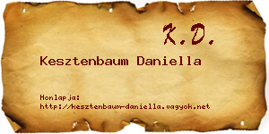 Kesztenbaum Daniella névjegykártya